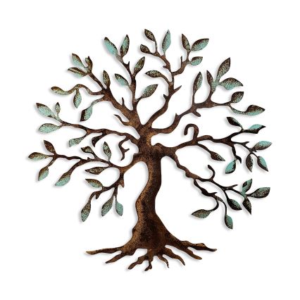 Dekoracja ścienna 60x60 cm drzewko metal