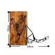 Dekoracja ścienna 65x58 cm kot drewno/metal