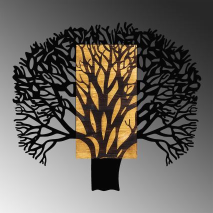Dekoracja ścienna 93x86 cm drzewo/metal