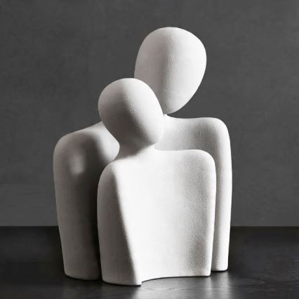 Dekoracja stołowa 20x5,5x14,5 cm biała
