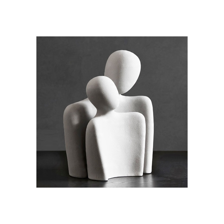 Dekoracja stołowa 20x5,5x14,5 cm biała