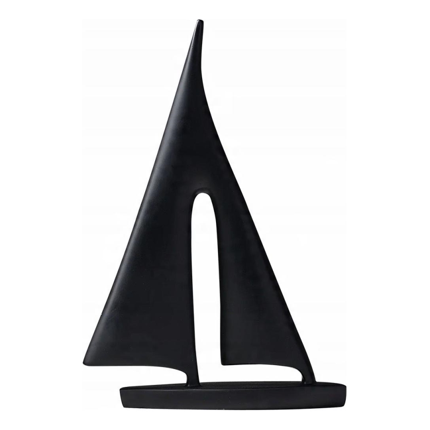 Dekoracja stołowa 28 cm żywica/czarna
