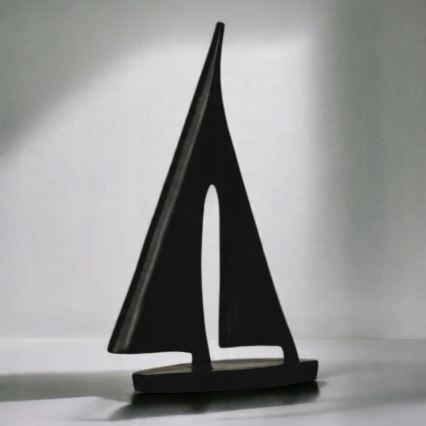 Dekoracja stołowa 28 cm żywica/czarna