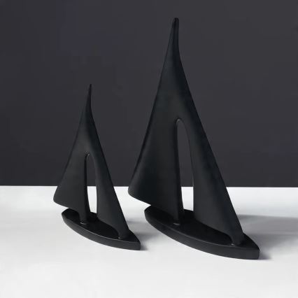 Dekoracja stołowa 28 cm żywica/czarna