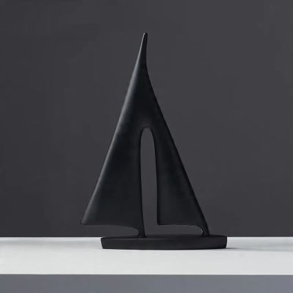 Dekoracja stołowa 28 cm żywica/czarna