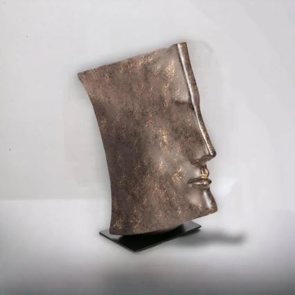 Dekoracja stołowa 29x25x17 cm żywica/miedziana