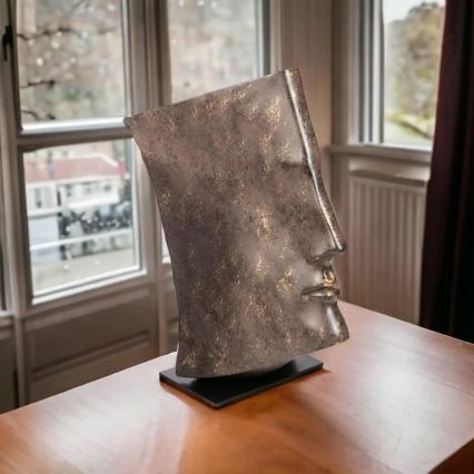 Dekoracja stołowa 29x25x17 cm żywica/miedziana