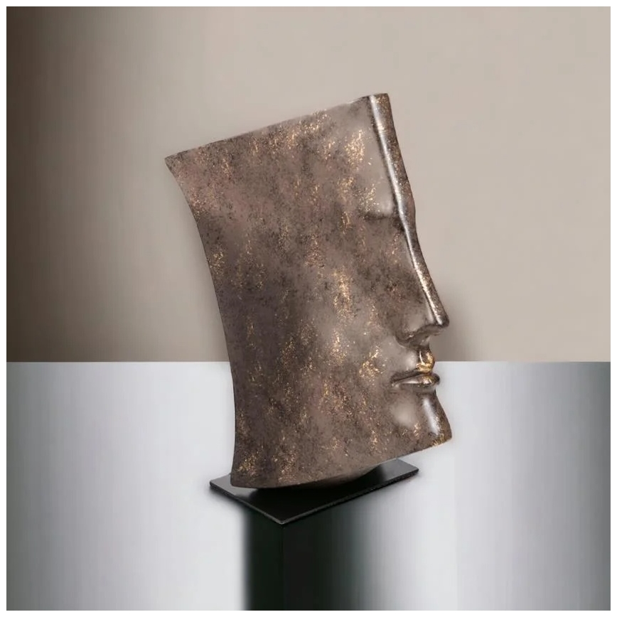 Dekoracja stołowa 29x25x17 cm żywica/miedziana