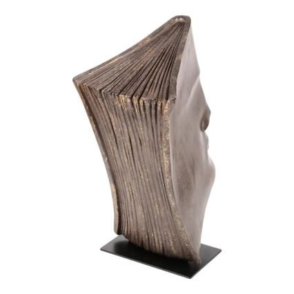 Dekoracja stołowa 29x25x17 cm żywica/miedziana