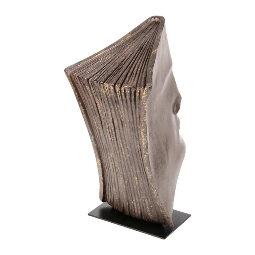 Dekoracja stołowa 29x25x17 cm żywica/miedziana