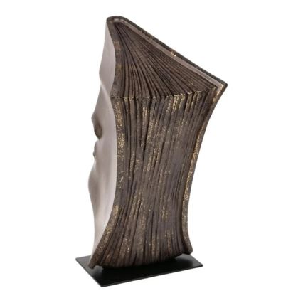 Dekoracja stołowa 29x25x17 cm żywica/miedziana