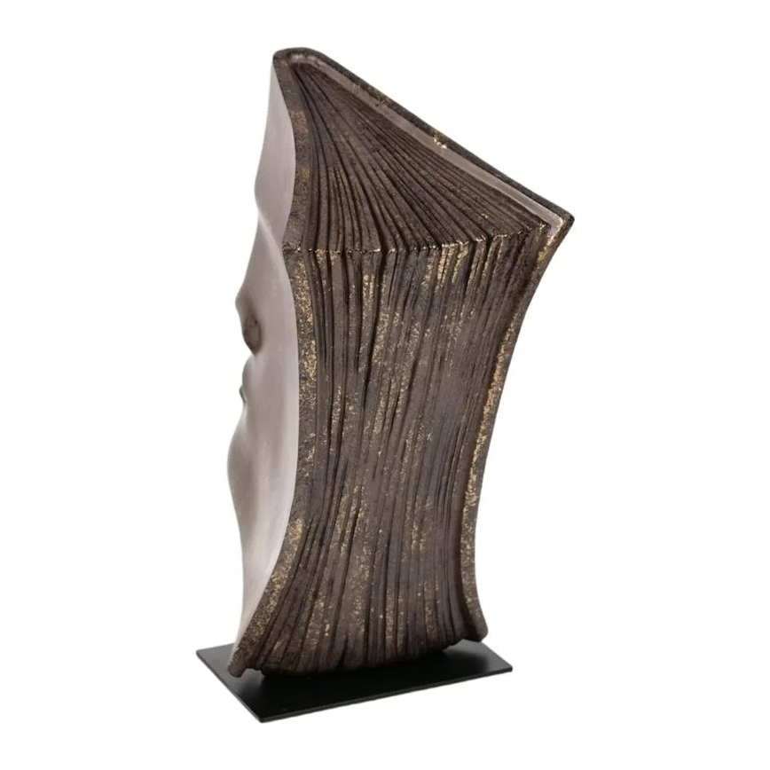 Dekoracja stołowa 29x25x17 cm żywica/miedziana