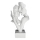 Dekoracja stołowa 29x9x17 cm żywica/biała