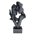 Dekoracja stołowa 29x9x17 cm żywica/czarna