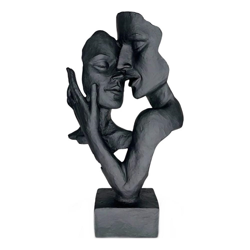 Dekoracja stołowa 29x9x17 cm żywica/czarna