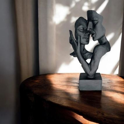 Dekoracja stołowa 29x9x17 cm żywica/czarna