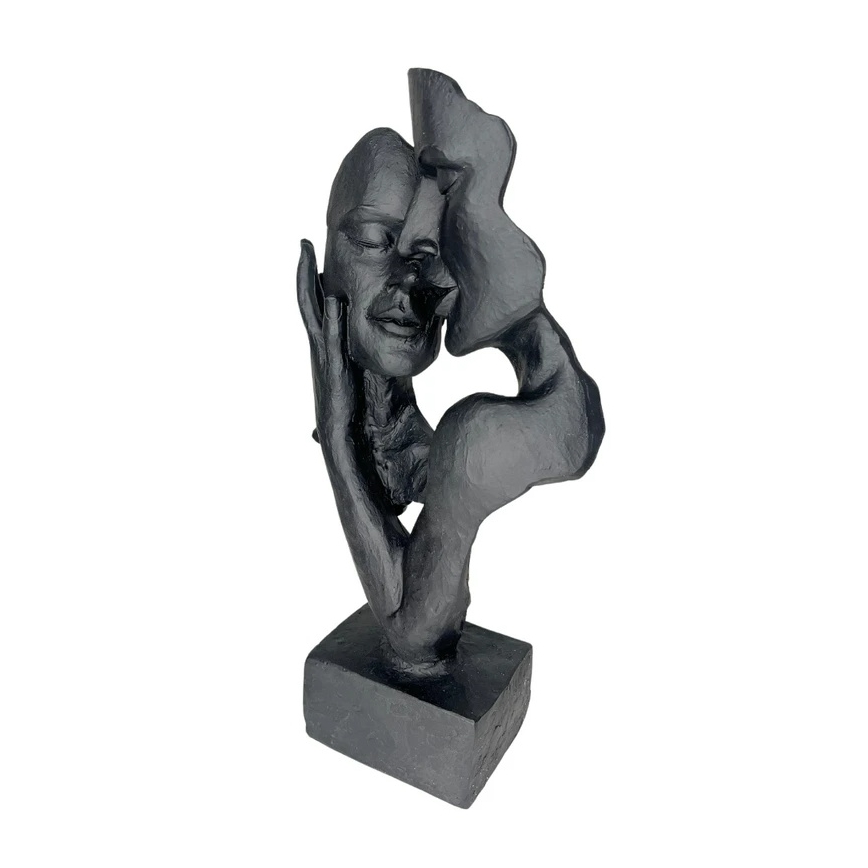Dekoracja stołowa 29x9x17 cm żywica/czarna