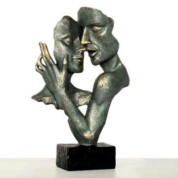 Dekoracja stołowa 31,5x9,5x19 cm żywica/patyna