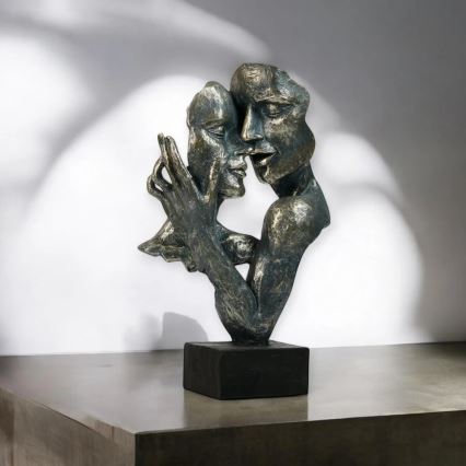 Dekoracja stołowa 31,5x9,5x19 cm żywica/patyna