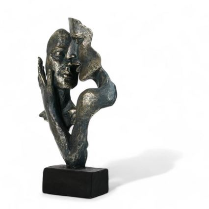 Dekoracja stołowa 31,5x9,5x19 cm żywica/patyna