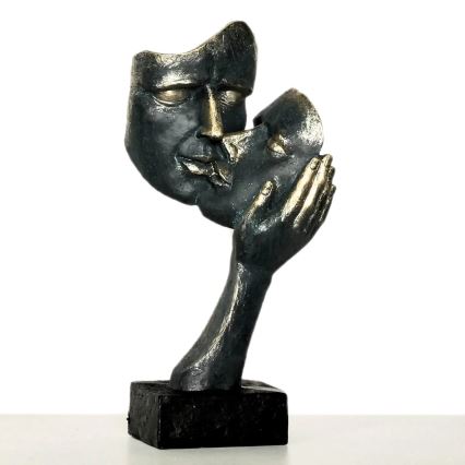 Dekoracja stołowa 35x22x13 cm żywica/patyna