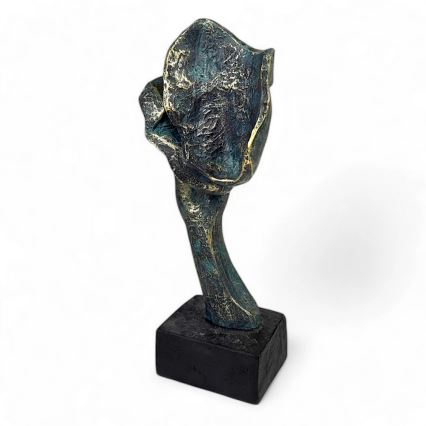 Dekoracja stołowa 35x22x13 cm żywica/patyna