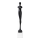 Dekoracja stołowa 43 cm żywica/czarna
