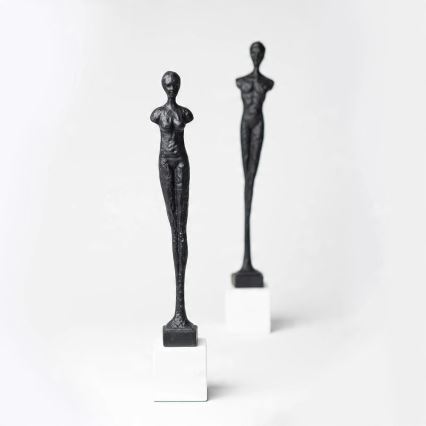 Dekoracja stołowa 43 cm żywica/czarna