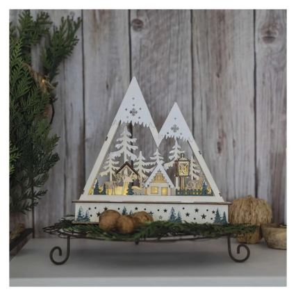 Dekoracja świąteczna LED/0,6W/2xAA świąteczny krajobraz