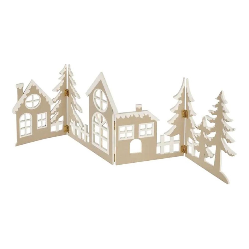 Dekoracja świąteczna LED 40xLED/2xAA ciepła biała miasto