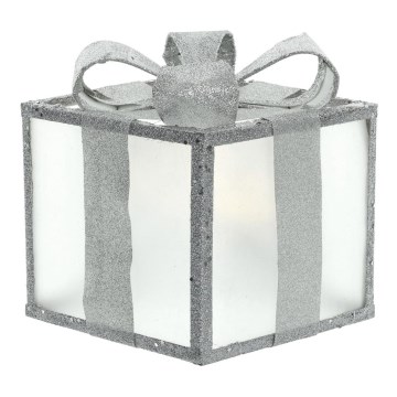 Dekoracja świąteczna LED LED/2xAA 15 cm prezent