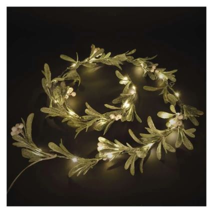 Dekoracja świąteczna LED — 25 diod, zasilanie 3×AA