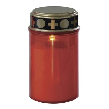 Dekoracja zewnętrzna LED/2xC IP44 czerwona