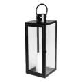 Dekoracyjna latarnia 38 cm czarna