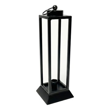 Dekoracyjna latarnia HALL 34 cm czarna