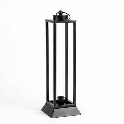 Dekoracyjna latarnia HALL 34 cm czarna