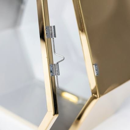 Dekoracyjna latarnia TOWER 43 cm złota