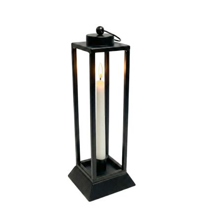Dekoracyjny lampion HALL 39,5 cm czarny