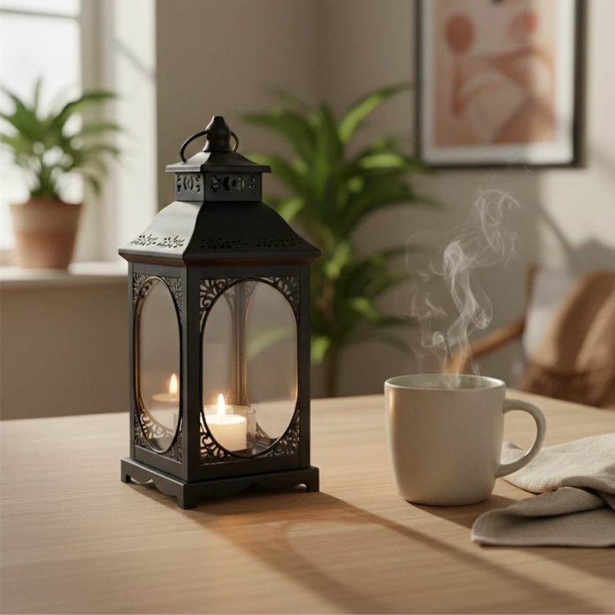 Dekoracyjny lampion ROSEHILL 40 cm czarny