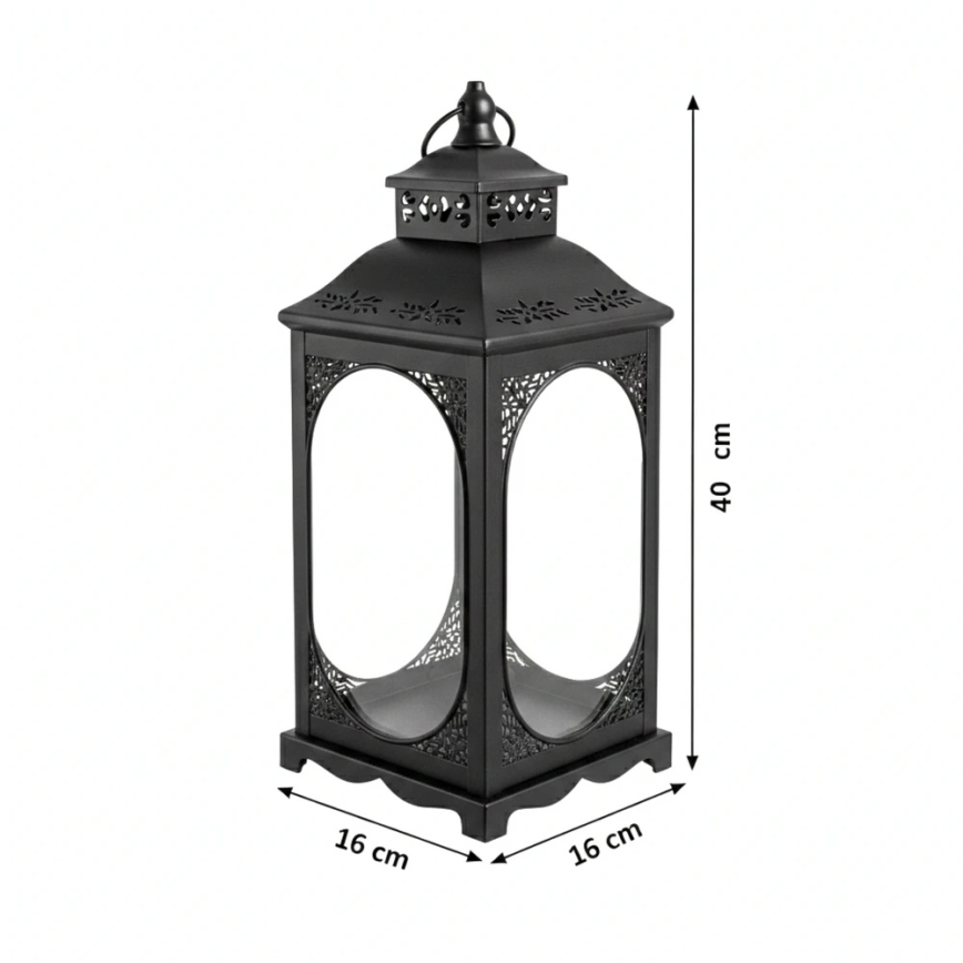 Dekoracyjny lampion ROSEHILL 40 cm czarny