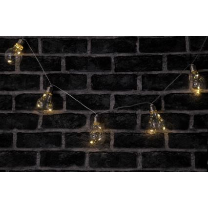 Dekoracyjny łańcuch LED SMOLDER 2,1 m 10xLED/2xAA