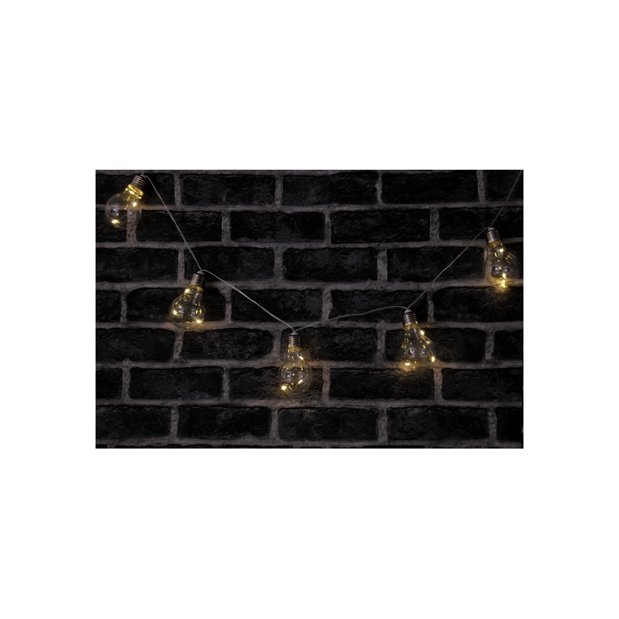 Dekoracyjny łańcuch LED SMOLDER 2,1 m 10xLED/2xAA