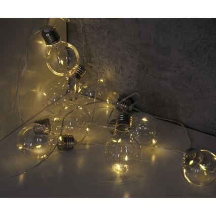 Dekoracyjny łańcuch LED SMOLDER 2,1 m 10xLED/2xAA