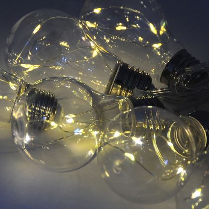 Dekoracyjny łańcuch LED SMOLDER 2,1 m 10xLED/2xAA