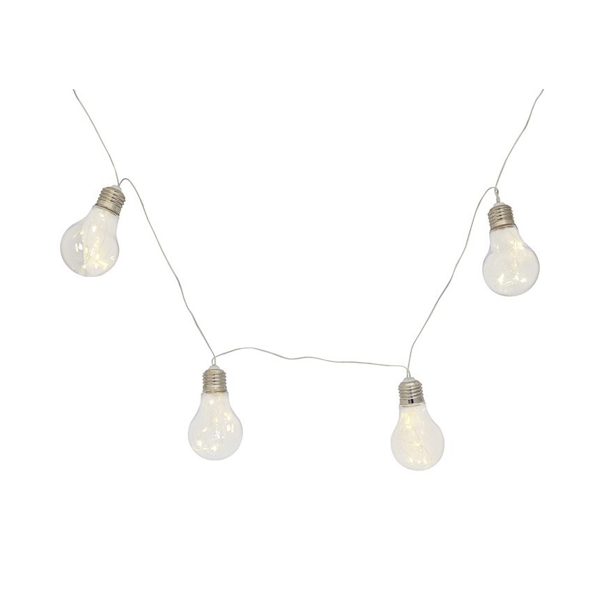 Dekoracyjny łańcuch LED SMOLDER 2,1 m 10xLED/2xAA