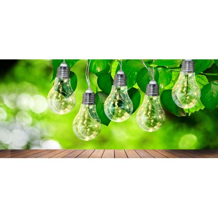 Dekoracyjny łańcuch LED SMOLDER 2,1 m 10xLED/2xAA