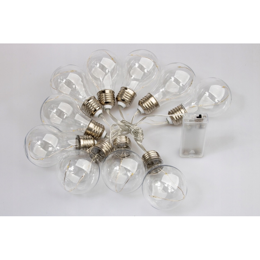 Dekoracyjny łańcuch LED SMOLDER 2,1 m 10xLED/2xAA