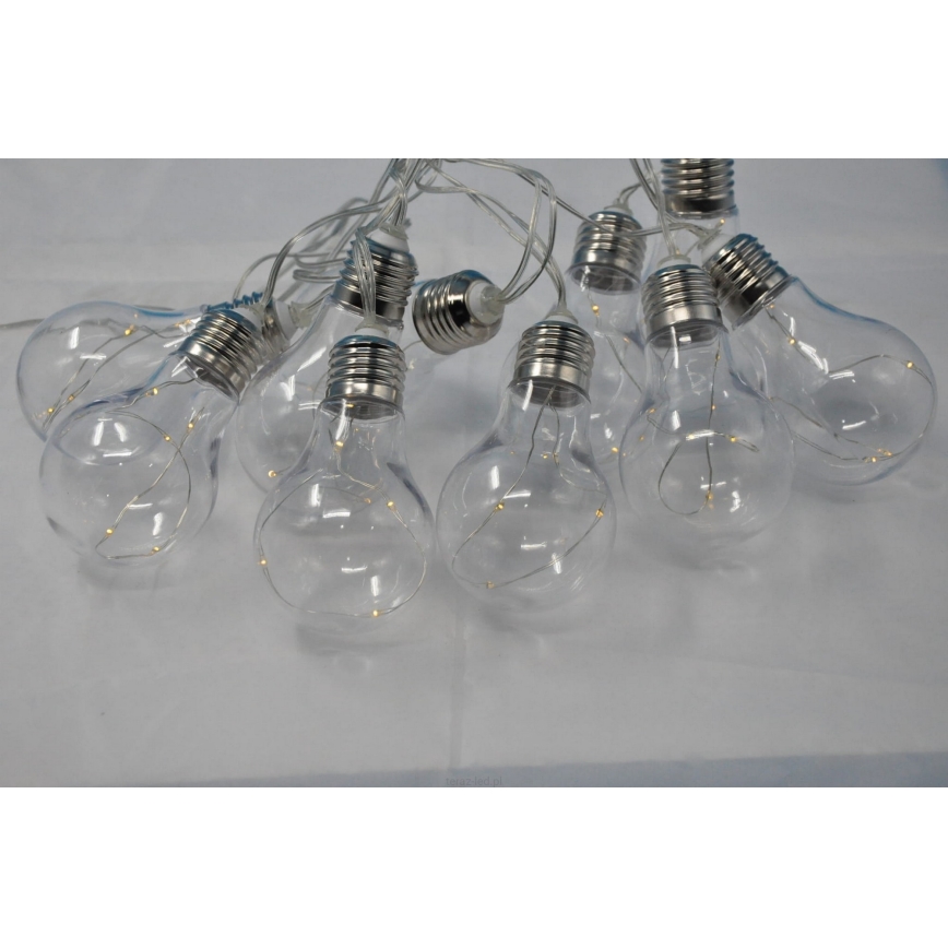 Dekoracyjny łańcuch LED SMOLDER 2,1 m 10xLED/2xAA