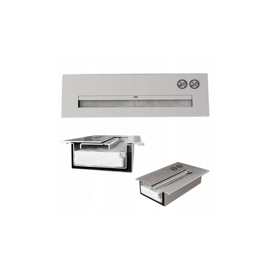 Kratki - Wbudowany kominek BIO 40x60 cm 2kW czarny