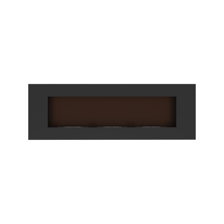 Kratki - Wbudowany kominek BIO 40x120 cm 3x1,1kW czarny